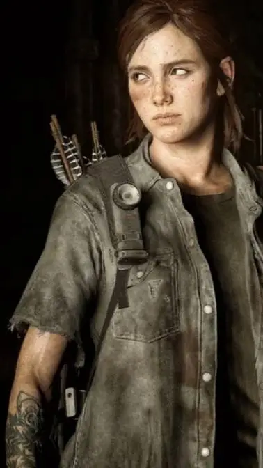 ai character: Ellie Williams  background
