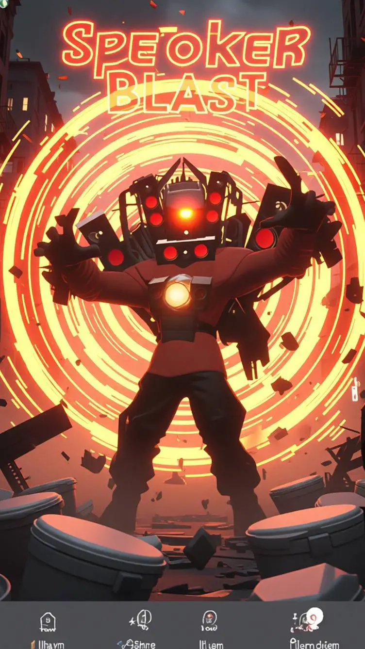ai character: Titan Speaker man! background