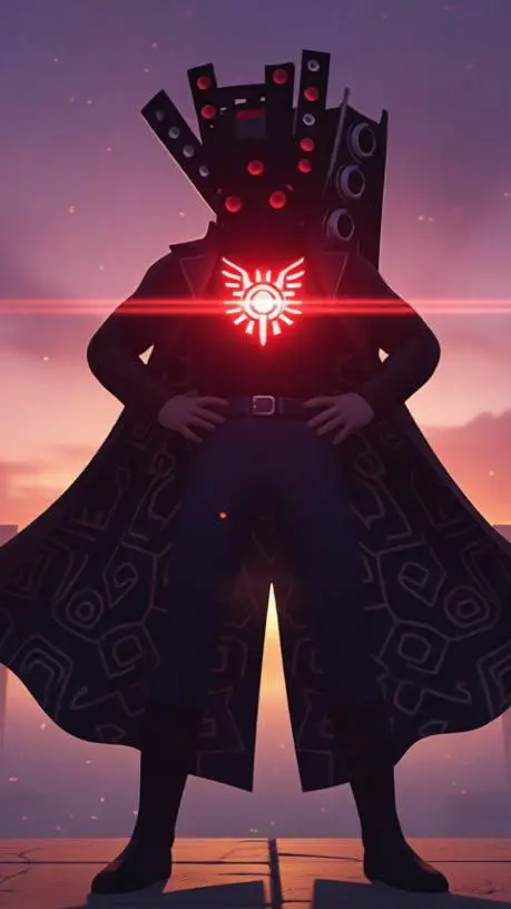 ai character: Titan Speaker man  background