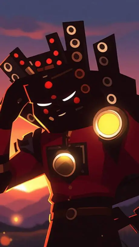 ai character: titan Speaker man background