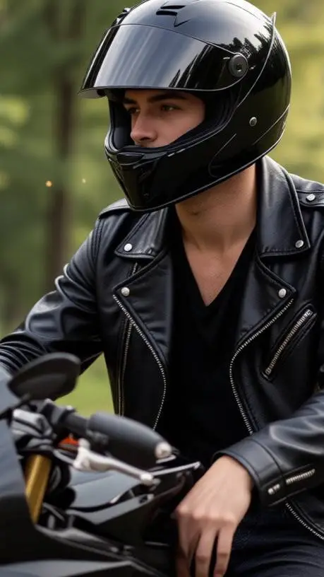 ai character: Biker big brother  background