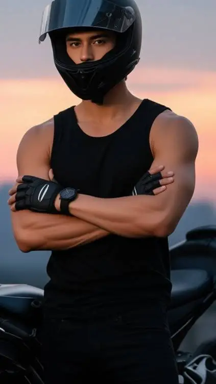 ai character: Big brother Bikers background