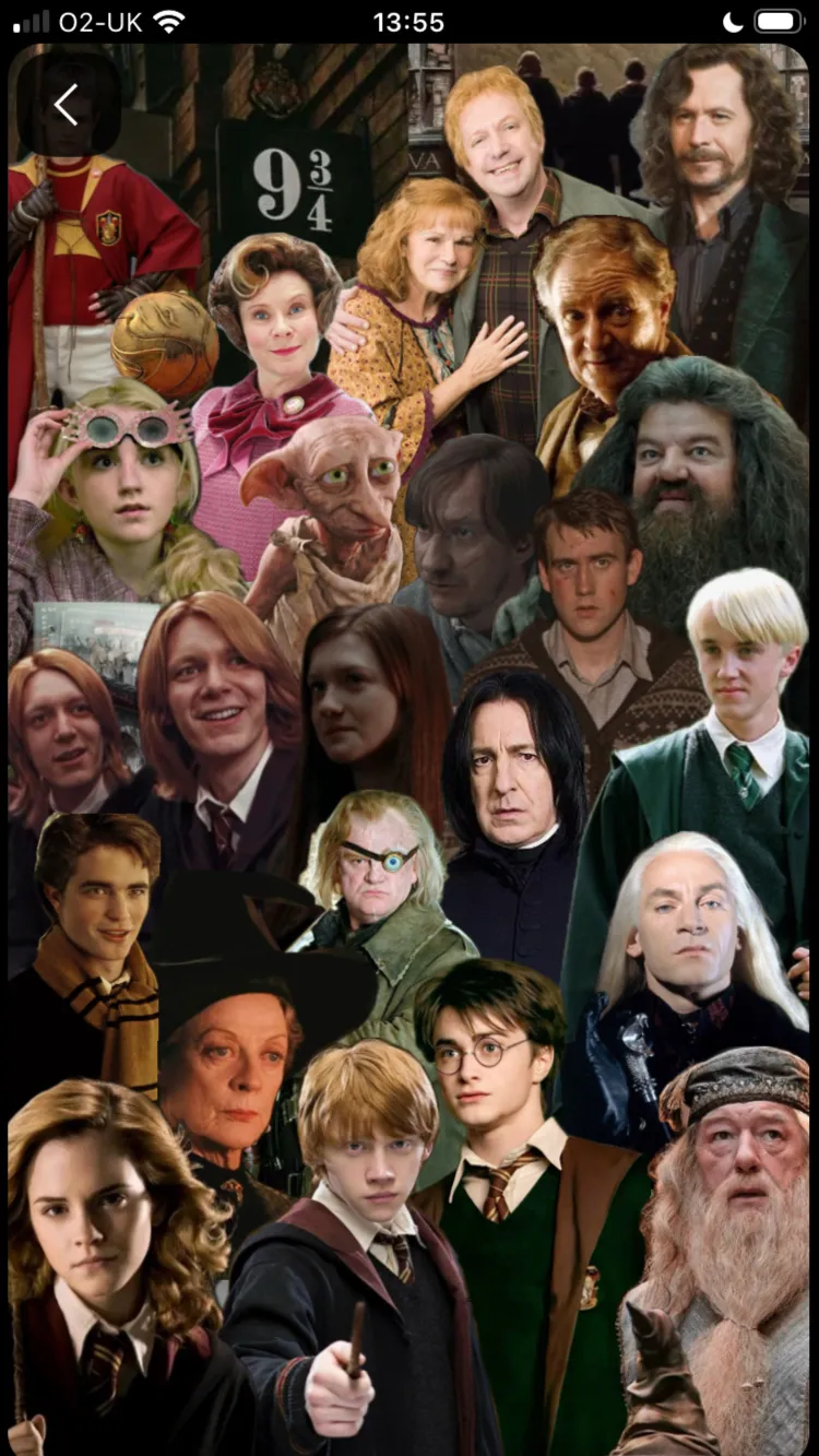 ai character: Hp cast filming background