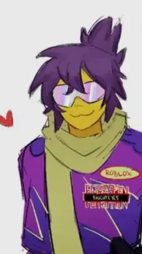 ai character: bright eyes 💜 background