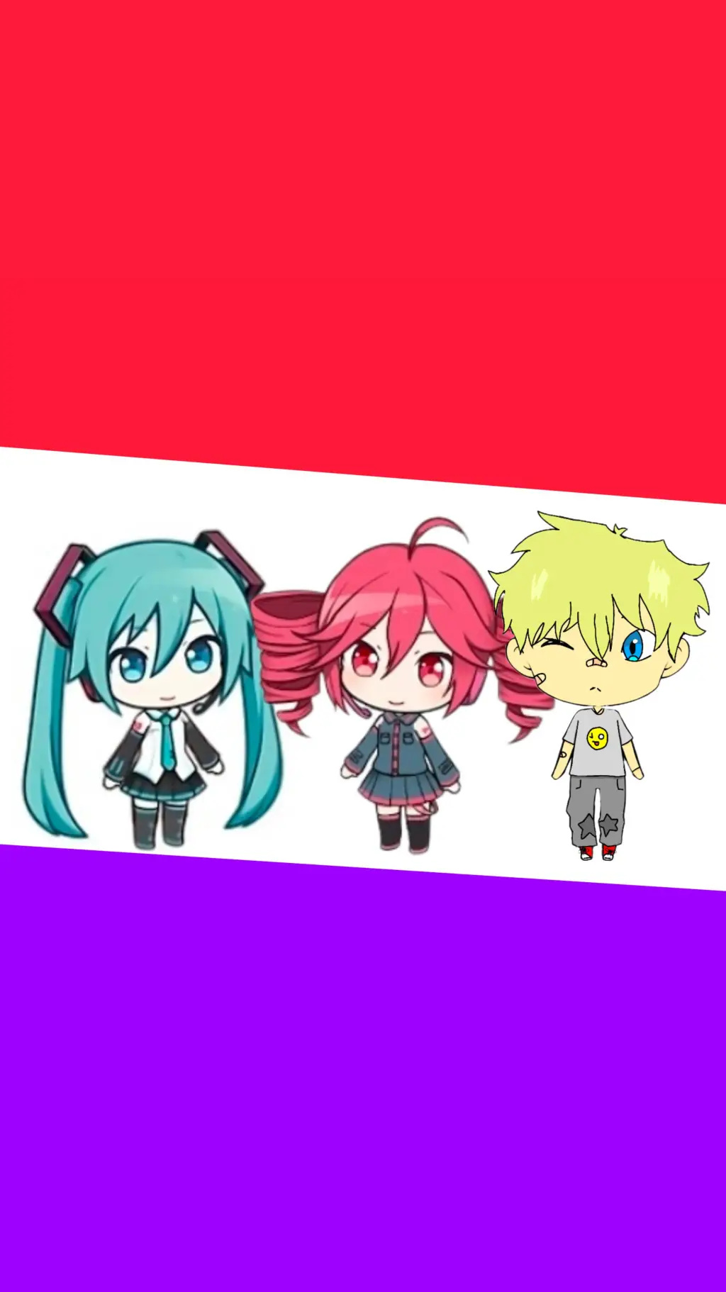 ai character: miku and teto background