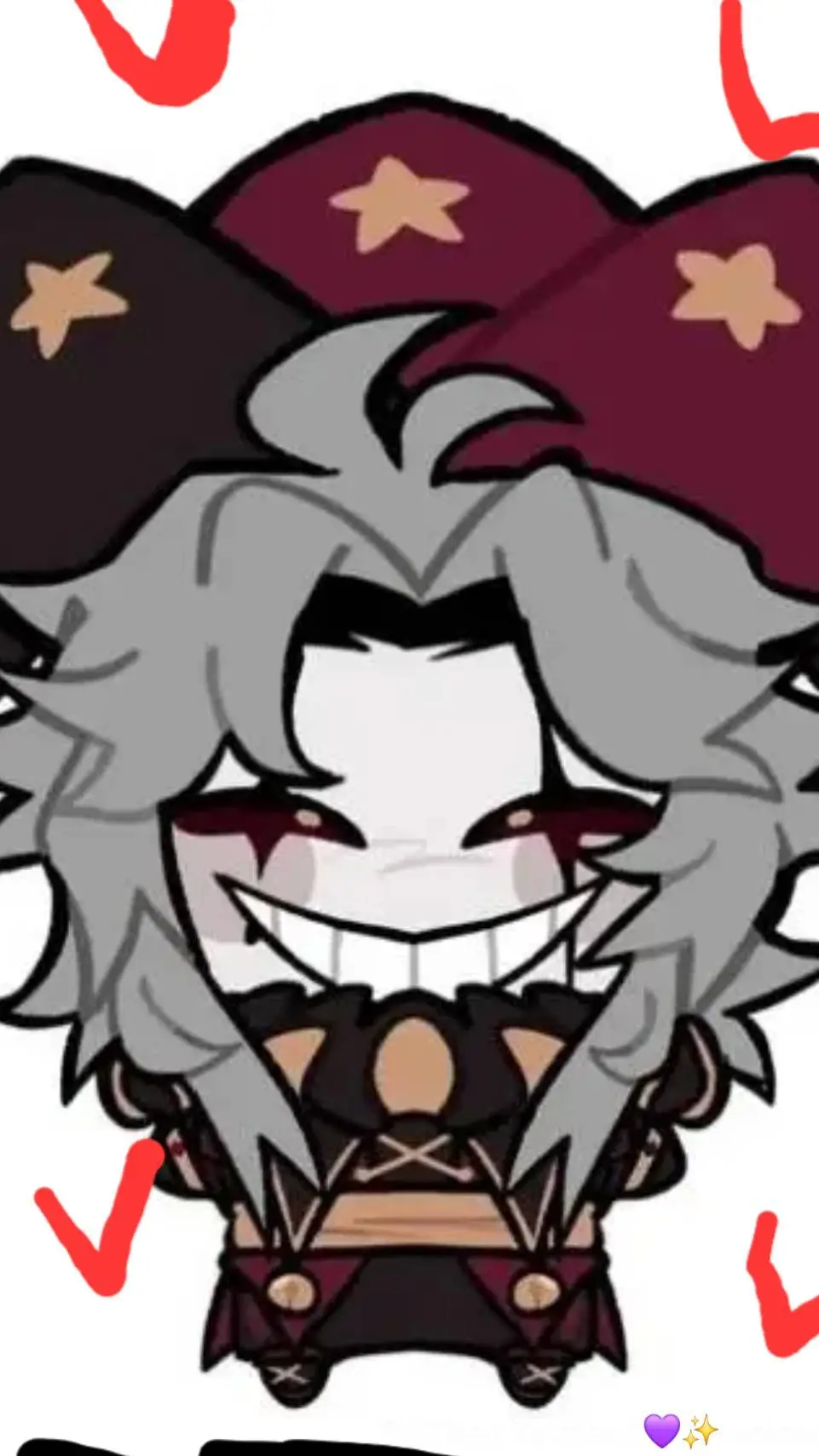 ai character: freak circus background