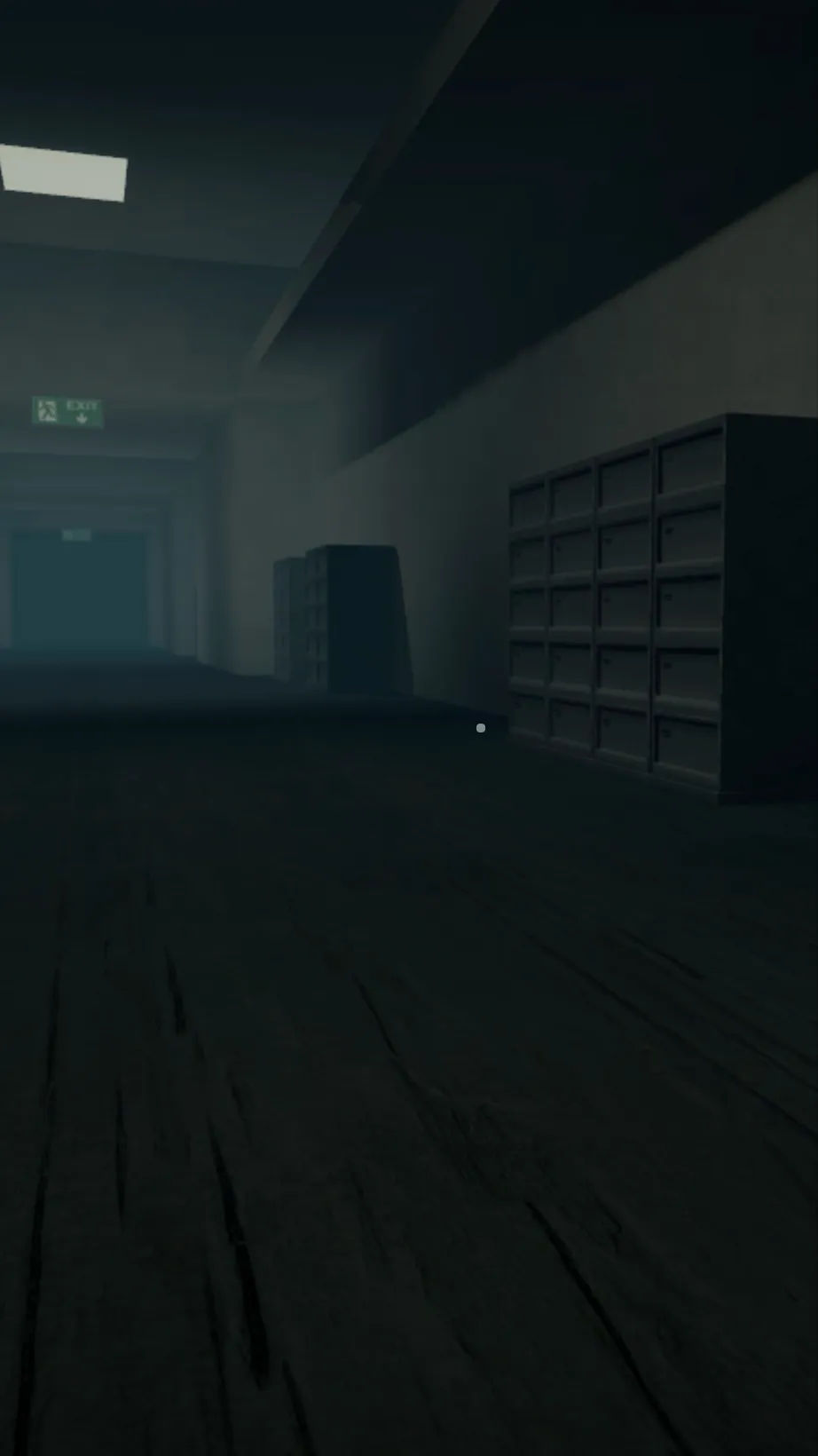 ai character: Abandoned office background