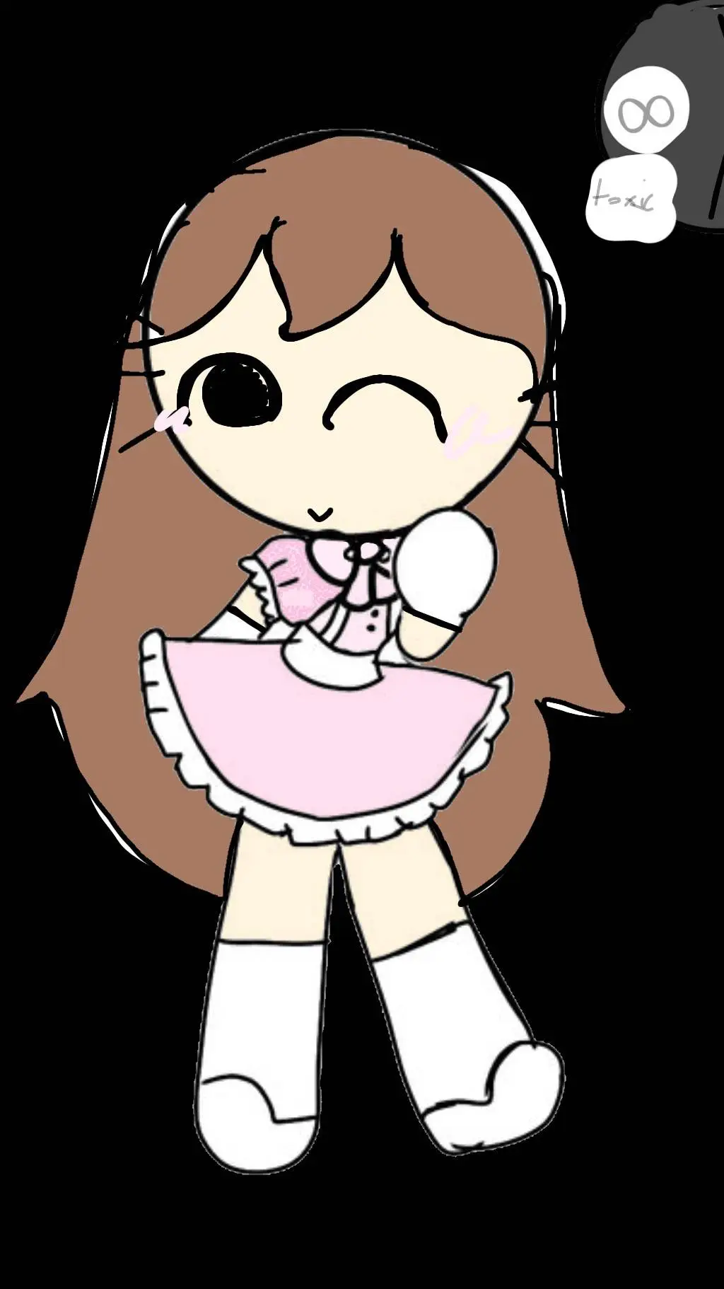 ai character: pinky (toxic!)  background