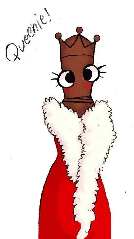 ai character: queenie  background
