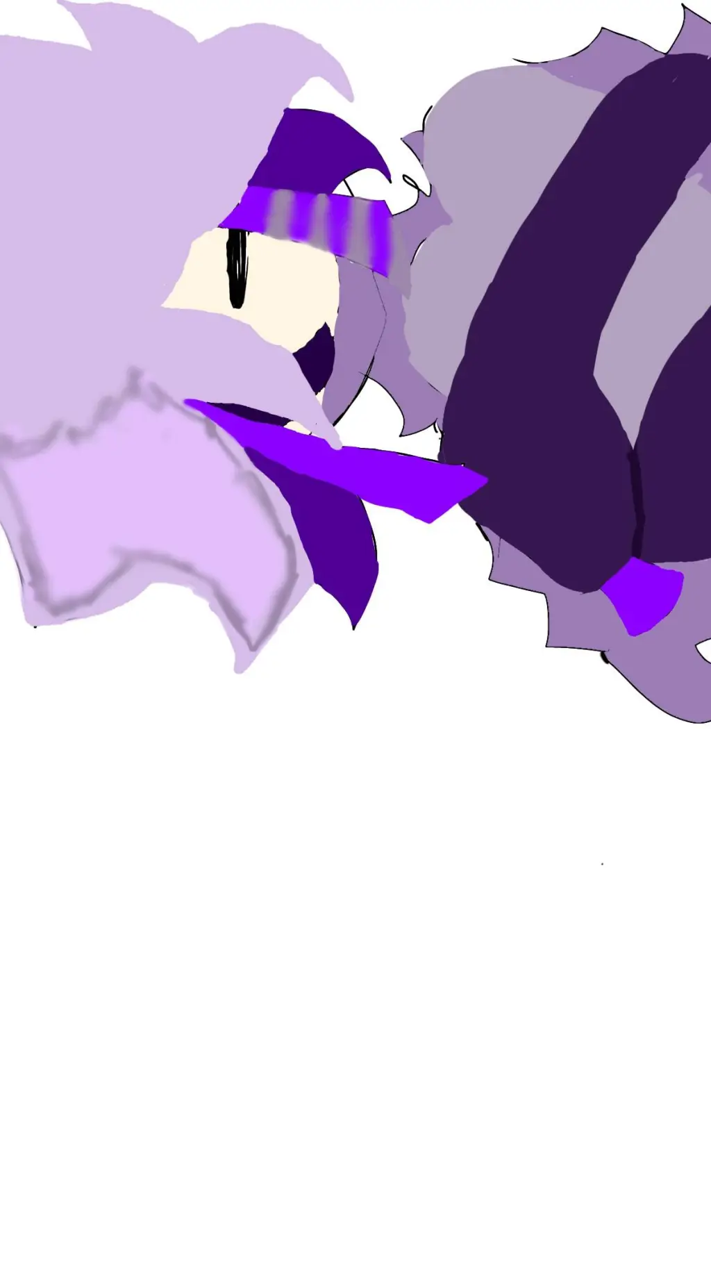 ai character: PURPLE GIRLLLLL background