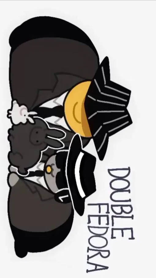 ai character: !Double Fedora! background