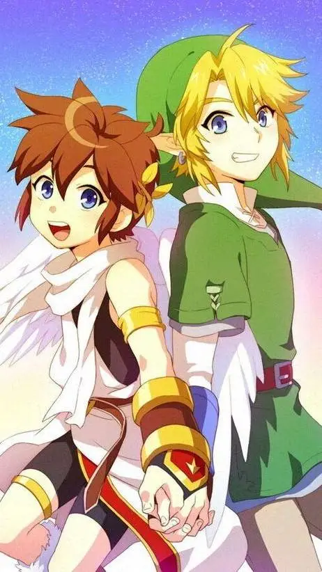 ai character: Pit x Link background