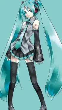 ai character: Hatsune miku background
