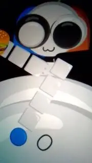 ai character: Fat blueberry  background