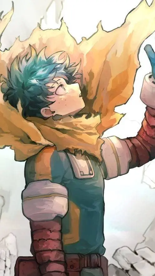 ai character: deku.... mujer?  background