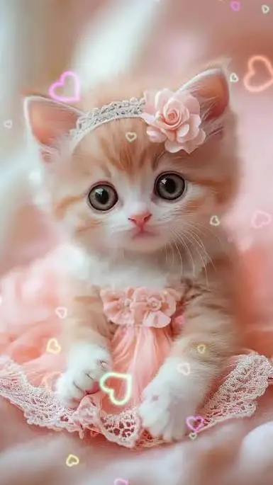 ai character: baby emoji cat background