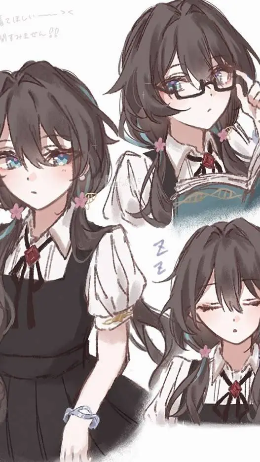 ai character: Eiri (Nerd girl) background