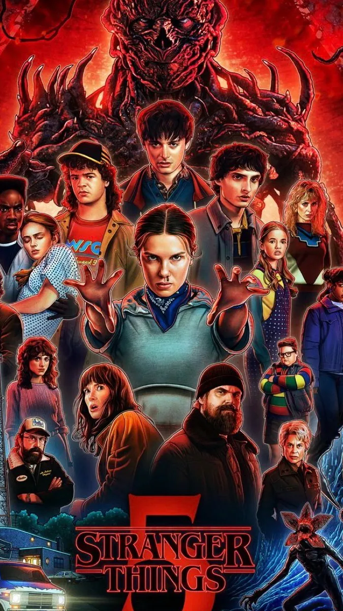 ai character: Stranger things! background