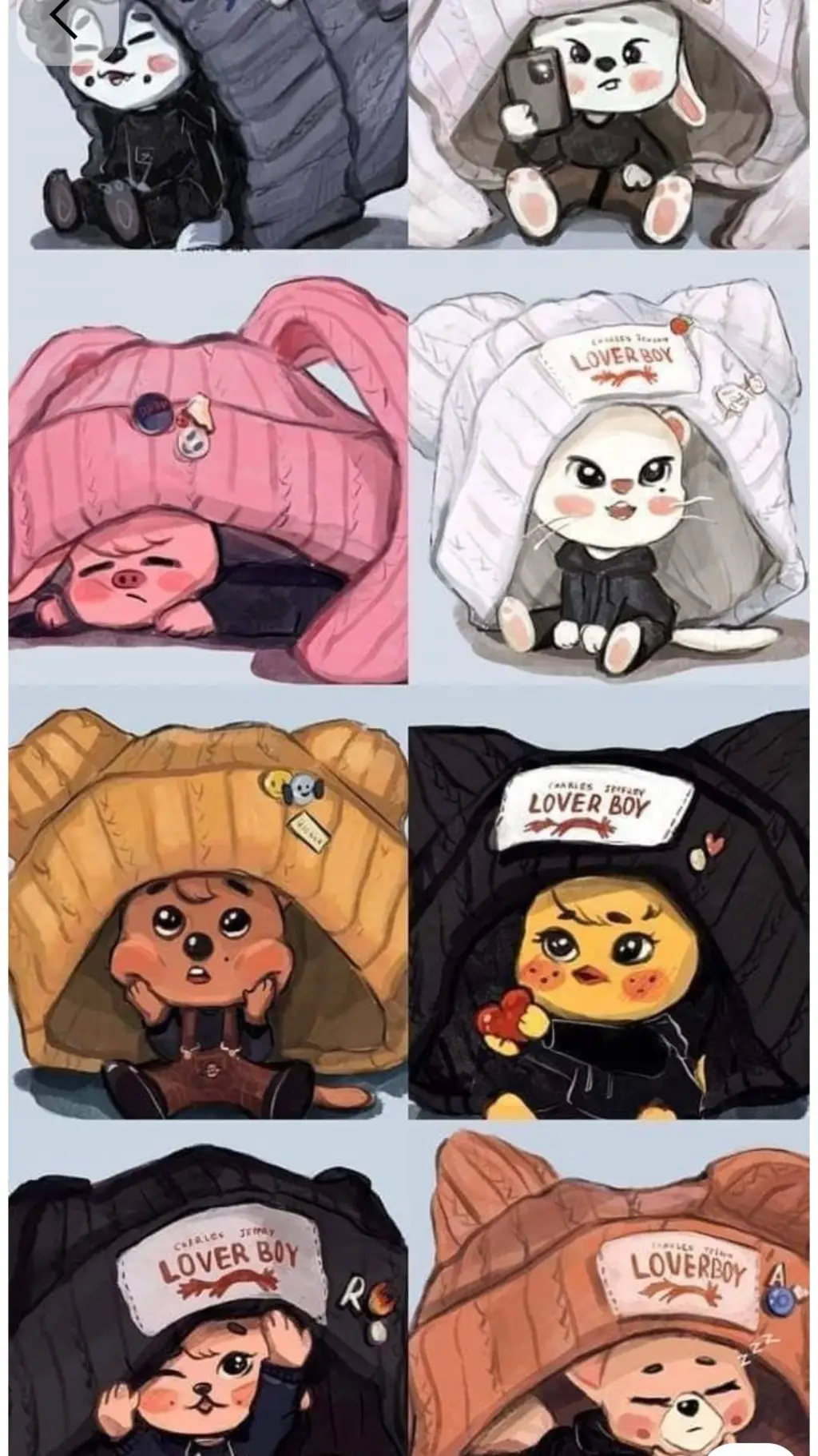 ai character: straykids background