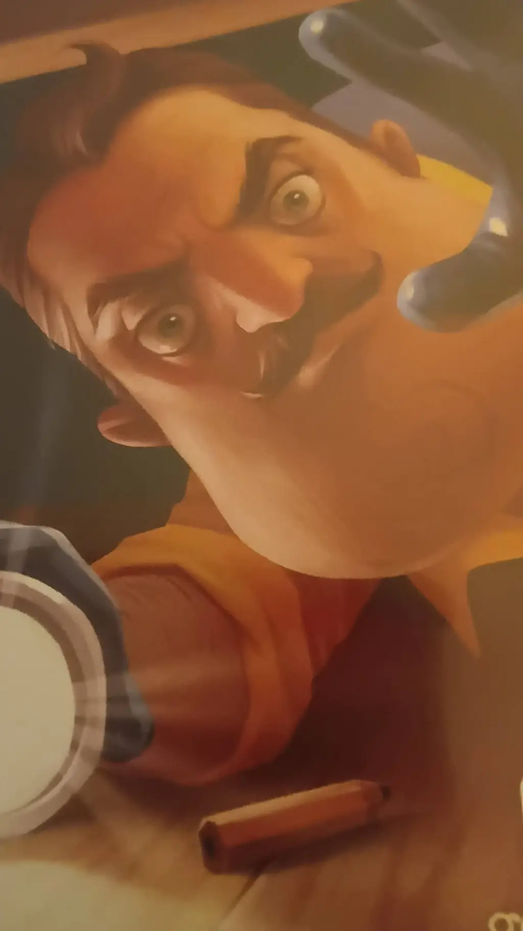ai character: Hello Neighbor background