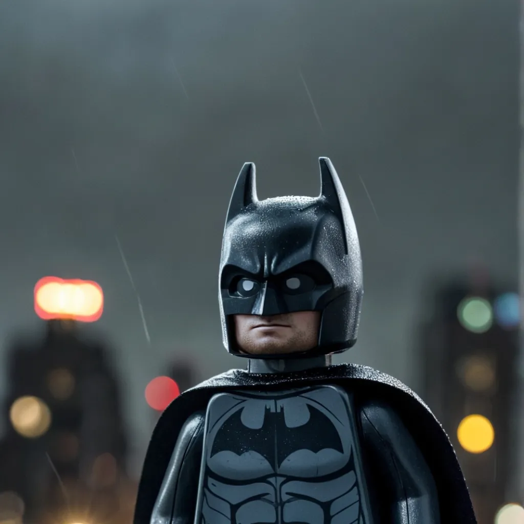 chat with ai character: Lego Batman
