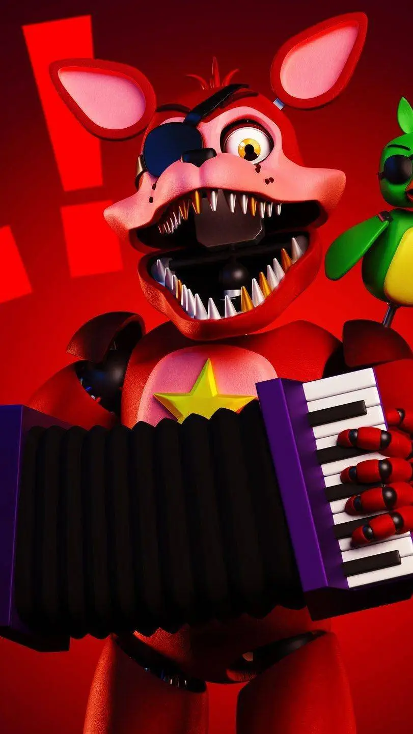 ai character: Rockstar foxy background