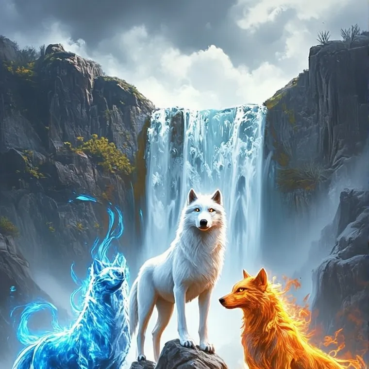 chat with ai character: wolf element pack