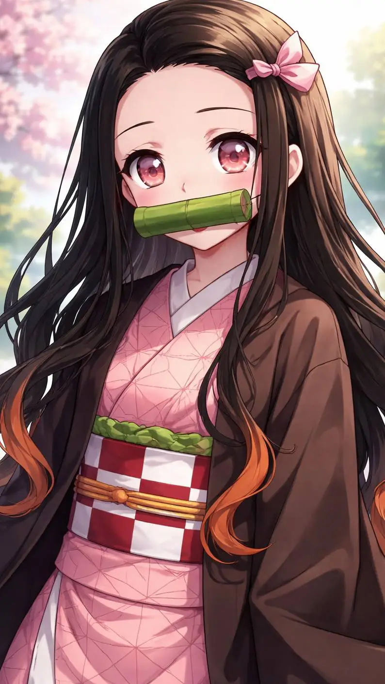 ai character: nezuko background