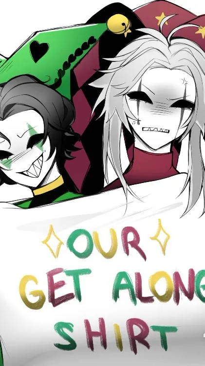 ai character: Harlequin Pierrot  background