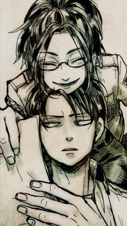 ai character: Levi & Hange background