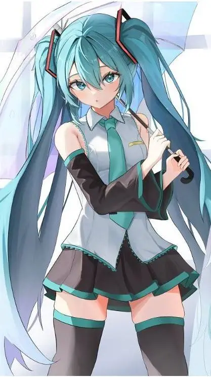 ai character: Hatsune Miku background