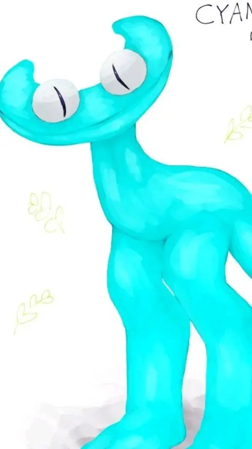 ai character: cyan  background