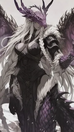 ai character: Dragon girl background