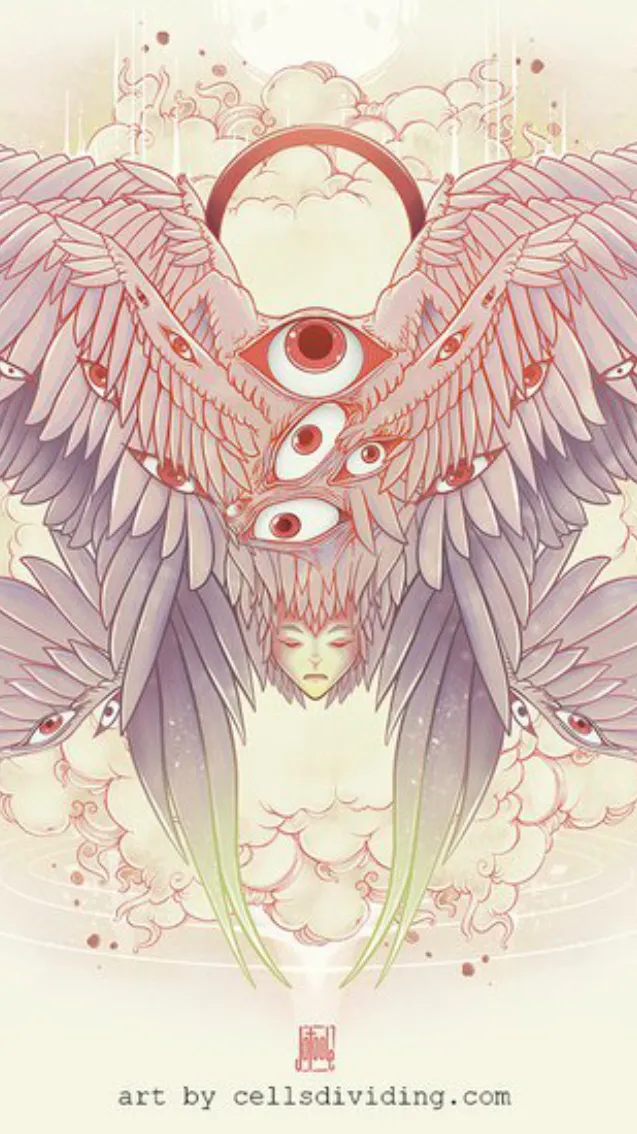 ai character: Guardian angel  background