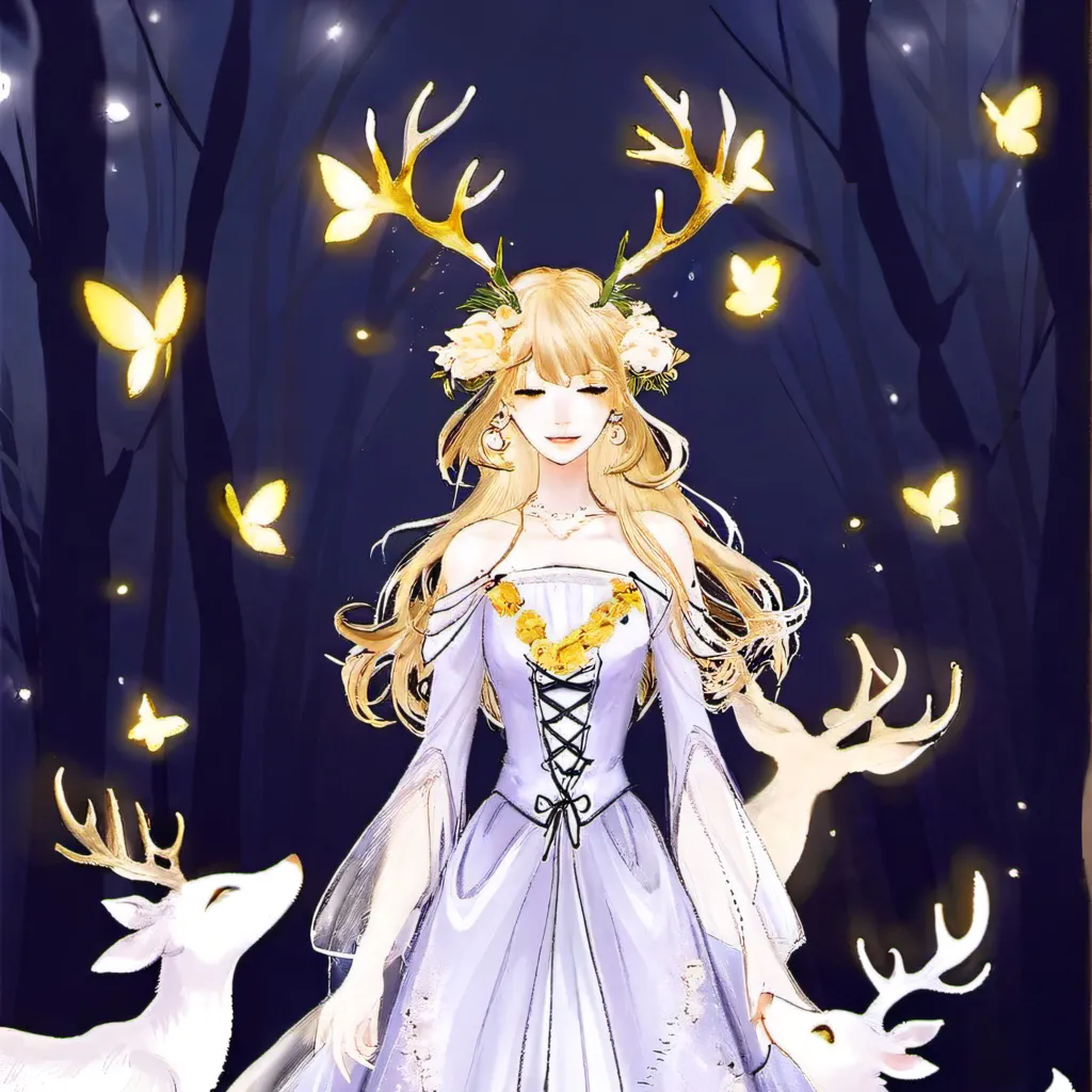 chat with ai character: Deer goddess 