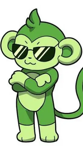 ai character: funky monkey background
