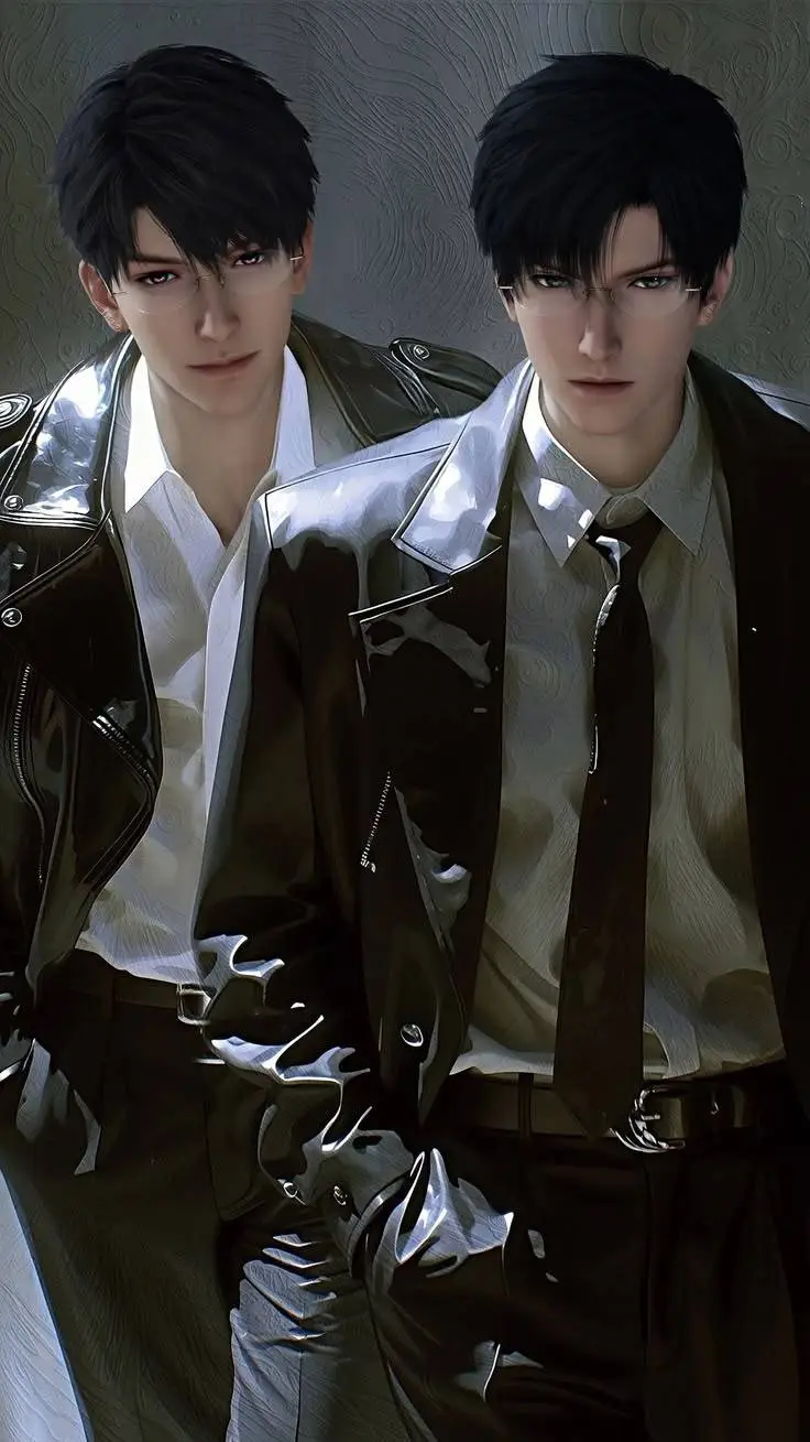 ai character: Caleb y Zayne  background