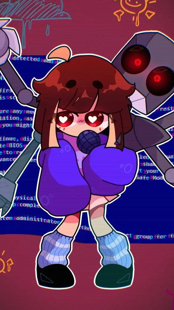 ai character: KB and QT(U)! background