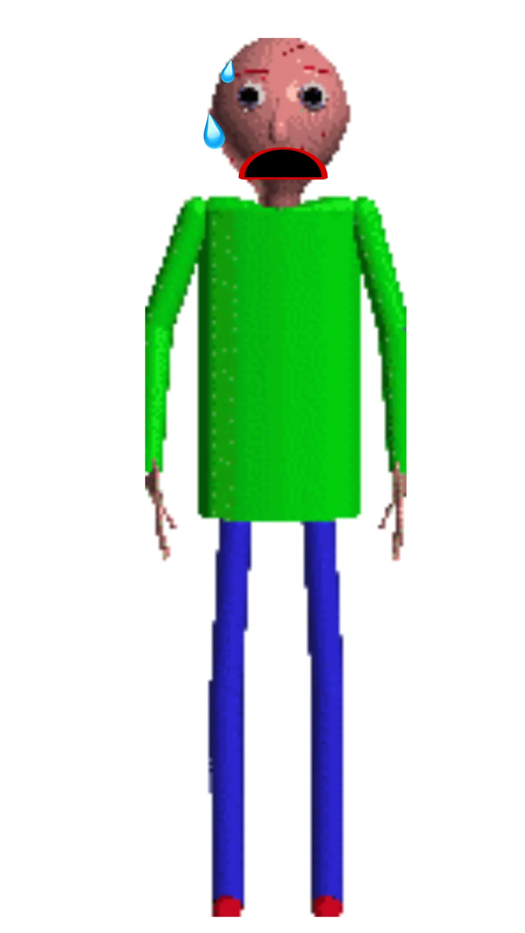 ai character: Heatwave Baldi  background
