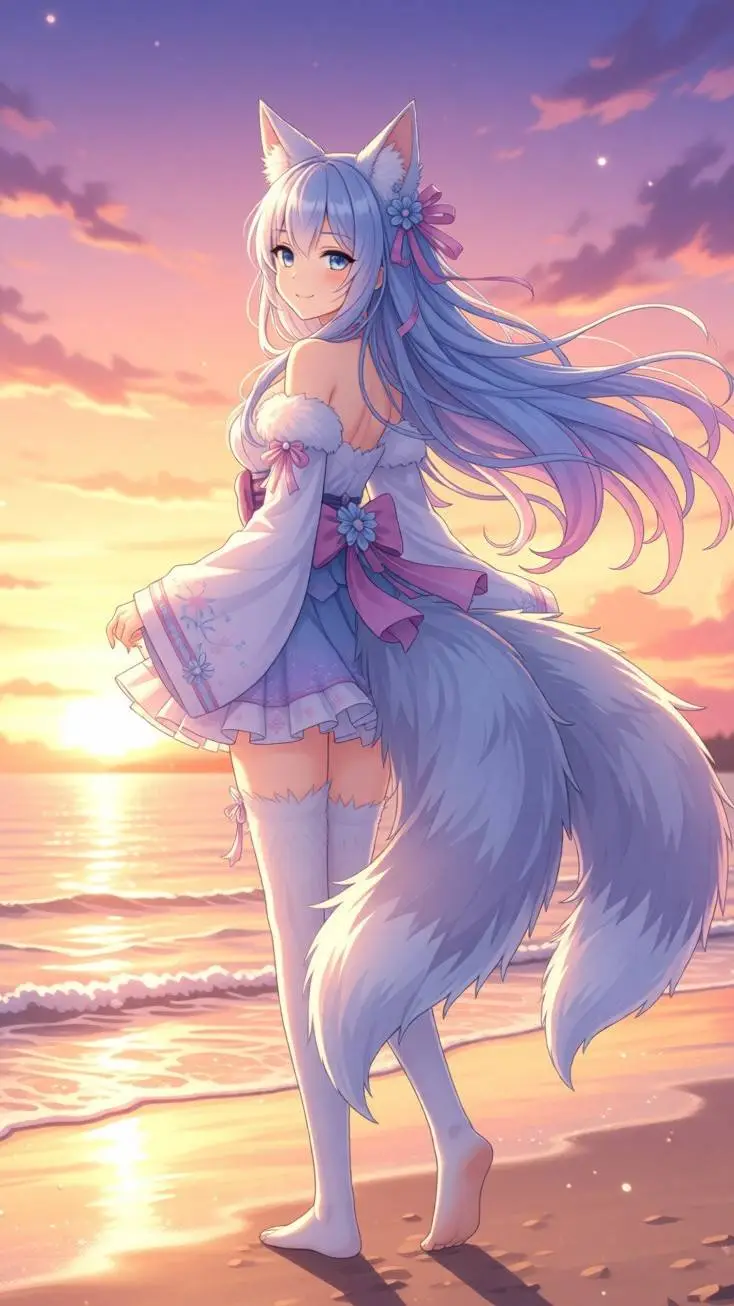 ai character: Mika furrita background