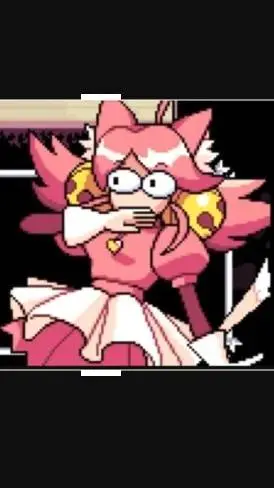 ai character: Pink deltarune  background