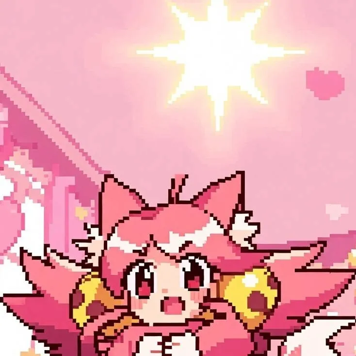 chat with ai character: Pink deltarune 