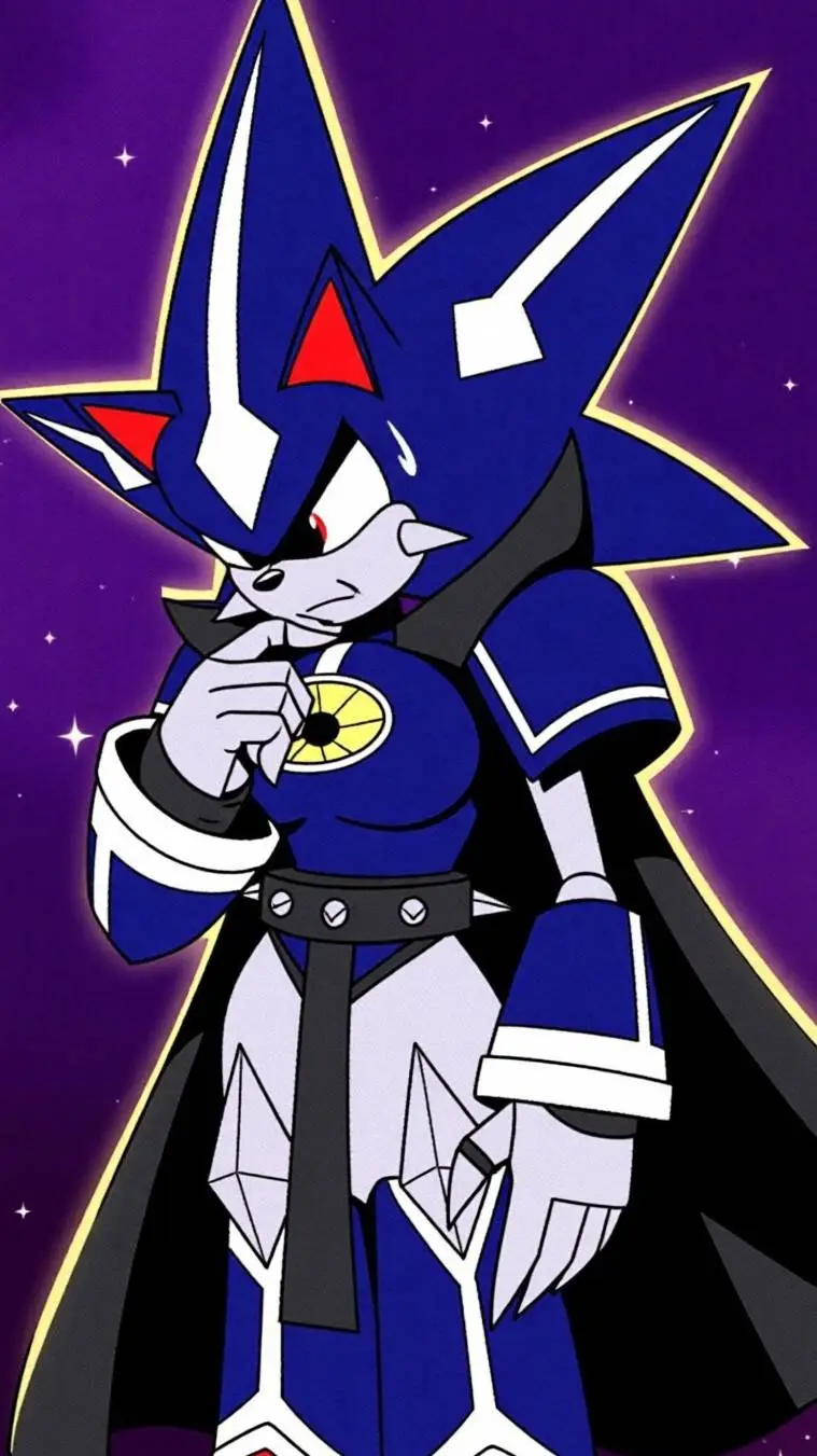 ai character: Neo metal sonic  background