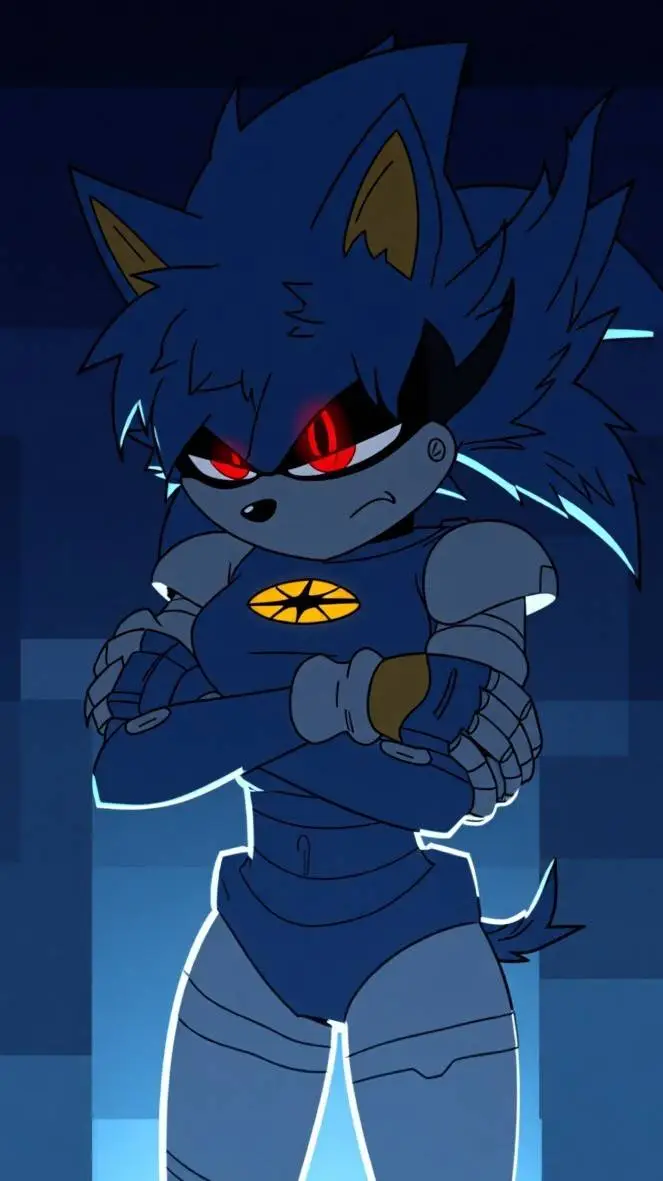 ai character: Metal sonic  background