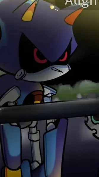 ai character: Metal sonic  background