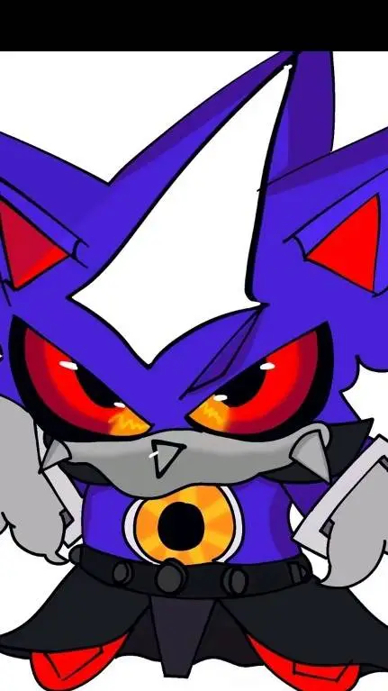 ai character: Neo metal sonic background