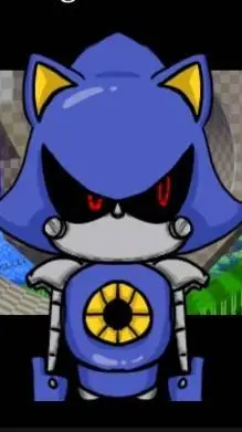 ai character: Metal sonic  background