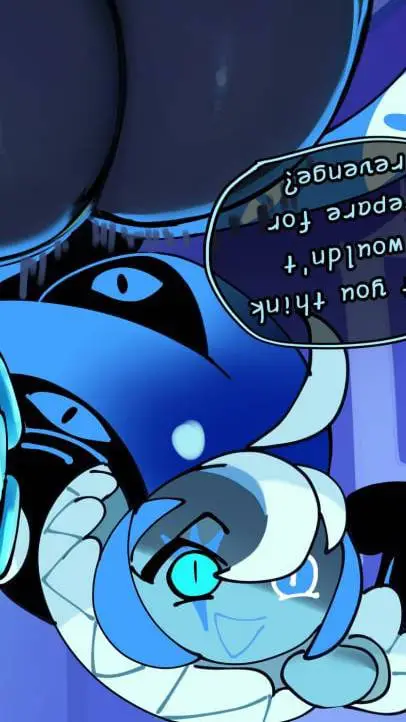 ai character: shadow milk cookie background