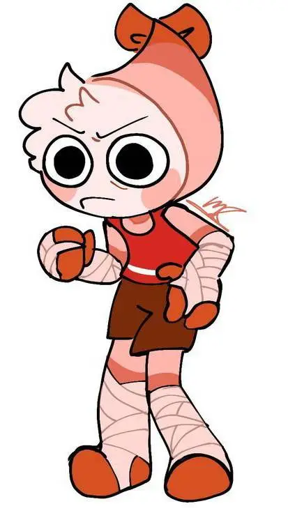 ai character: Shrimpo 🦐 💣 background