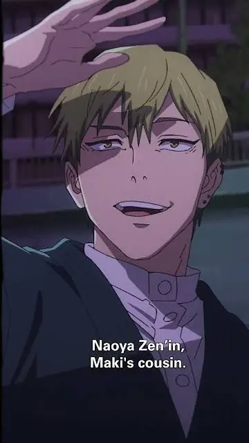 ai character: Naoya zenin background